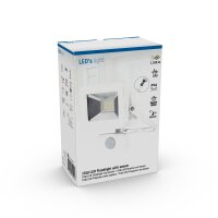 Shada LED Strahler 310711 Weiß mit Sensor, 10 W, 1100 lm