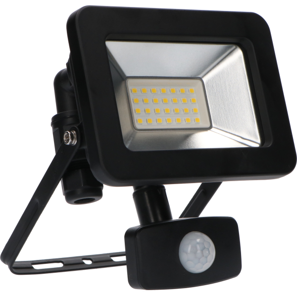 SHADA Strahler - 20W 2200lm 4000K IP44  - Sensor - Sanan LED - Schwarz  I 0310712