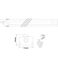 SHADA Led Lichtleiste - 1x36W 120cm 4100lm 4000K IP65  - Sensor I 2400493