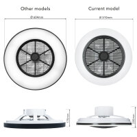 Shada Deckenleuchte 800614 mit Ventilator, dimmbar, 45 W, 2800 lm, CCT 2000-4000 K, IP20, Ø 510 mm