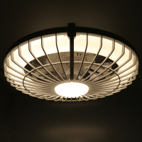 Shada LED-Deckenleuchte mit Ventilator 800613, Ø 480 mm, 44 W, 2800 lm, IP20, einstellbare Farbtemperatur, dimmbar mit Fernbedienung