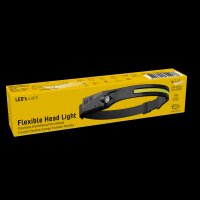 Shada Kopflampe 700354 mit Sensor und Lithium-Ionen-Akku, 5 W + 3 W, 300 lm, IP44