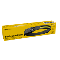 Shada Kopflampe 700354 mit Sensor und Lithium-Ionen-Akku, 5 W + 3 W, 300 lm, IP44