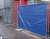 MÜBA Sichtschutzplane für Bauzaun 61058 blau,...