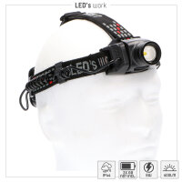 Shada Kopflampe 700342 CREE Zoom 3xAA, 400 Lumen, IP44