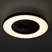 Shada Deckenleuchte mit Ventilator 800611, Ø 600 mm, 60 W, 3800 lm, 2000-4000 K, IP20, dimmbar per Fernbedienung