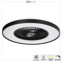 Shada Deckenleuchte mit Ventilator 800611, Ø 600 mm, 60 W, 3800 lm, 2000-4000 K, IP20, dimmbar per Fernbedienung