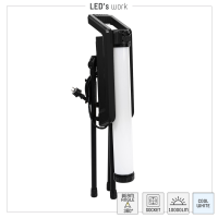 Shada Arbeitsleuchte 300845, 70 W, 10000 lm, 5000 K, IP54, 360° Abstrahlwinkel, mit Steckdose