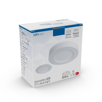 Shada Einbaustrahler 810380 Opal, Ø 100 mm, 6 W, CCT, dimmbar
