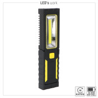 Shada LED Handlampe 700317 Batteriebetrieben, Kaltweiß 5000 K, 180 lm, mit Magnetfuß