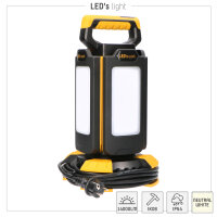 Shada NovaLight 2.0 LED Baustrahler 300737, Baustellentauglich, 120 W, 4000 K, IP54, 360 Grad, Dimmbar per App
