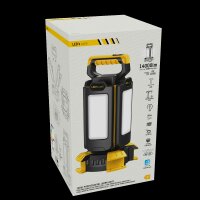 Shada NovaLight 2.0 LED Baustrahler 300737, Baustellentauglich, 120 W, 4000 K, IP54, 360 Grad, Dimmbar per App