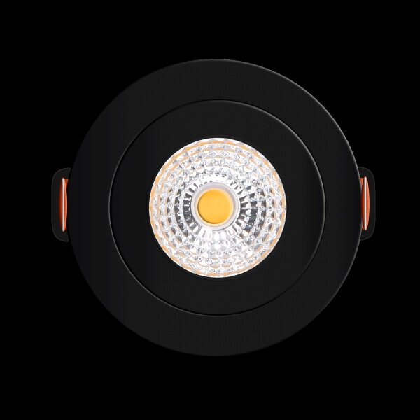 Shada LED Spot 810537 Schwarz, Dimmbar, Ø 68 mm, 4,5 W, Dim-to-Warm 2000-2700 K, IP44