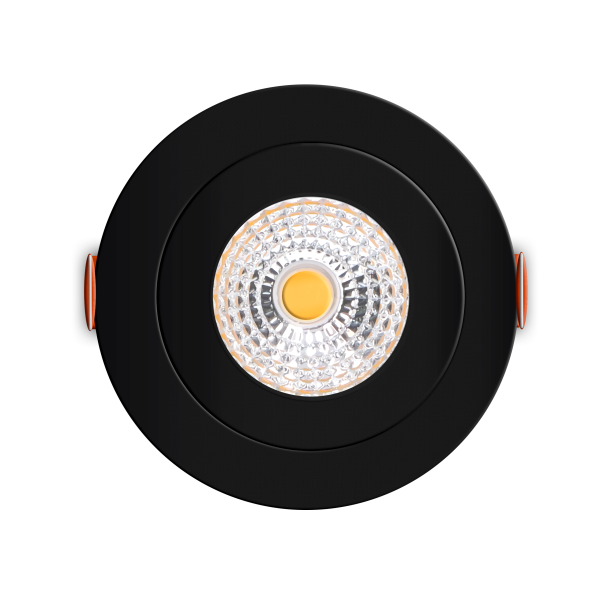 Shada LED Spot 810537 Schwarz, Dimmbar, Ø 68 mm, 4,5 W, Dim-to-Warm 2000-2700 K, IP44
