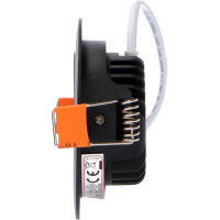 Shada LED Spot 810537 Schwarz, Dimmbar, Ø 68 mm, 4,5 W, Dim-to-Warm 2000-2700 K, IP44