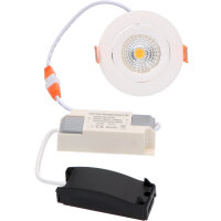 Shada LED Einbauspot 810538 Weiß, Ø 68 mm, 4,5 W, Dimmbar, Dim to Warm 2000-2700 K, IP44
