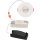 Shada LED Einbauspot 810538 Weiß, Ø 68 mm, 4,5 W, Dimmbar, Dim to Warm 2000-2700 K, IP44