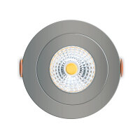 Shada LED Einbauspot 810539 Nickel, dimmbar, drehbar, Dim to Warm 2000-2700 K, Ø 68 mm