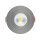 Shada LED Einbauspot 810539 Nickel, dimmbar, drehbar, Dim to Warm 2000-2700 K, Ø 68 mm