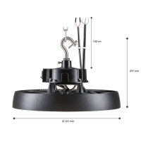 Shada High Bay LED Hallenstrahler 2400549, 4000 K Neutralweiß, IP65, 200 W, 38700 lm