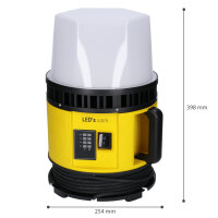 Shada Hybrid-Arbeitstrahler 310743, 80 W, 12000 lm, 5000 K, IP55, Baustellentauglich, Multi-Akku, 360 Grad