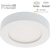 Shada Einbaustrahler 810381 weiß, CCT, dimmbar, Ø 150 mm, 12 W, 1200 lm