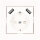 Shada Pro Charge USB-Wandsteckdose 2900135 RAL9010, 55x55 mm, 2x USB-A, 3,4 A