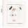 Shada Pro Charge USB-Wandsteckdose 2900137 Reinweiß RAL9010, mit USB-A und USB-C PD 3,4 A, 55x55 mm