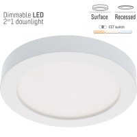 Shada Einbaustrahler 810383 Weiß, CCT, Dimmbar, 18 W, Ø 220 mm