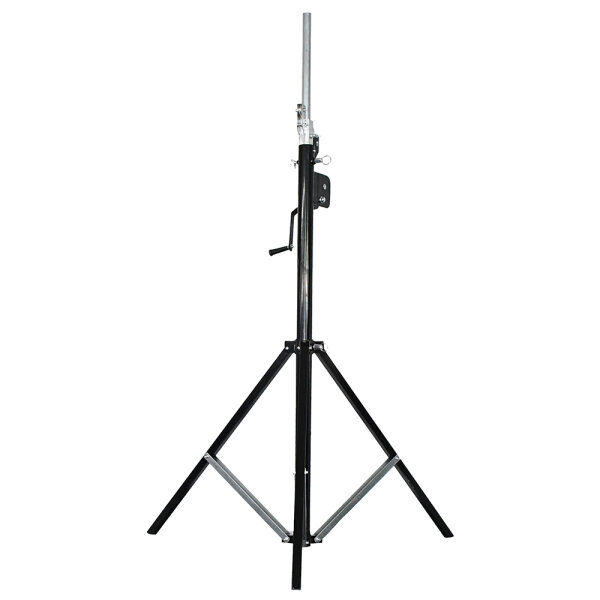 Shada Stativ 300774 Aluminium Schwarz, höhenverstellbar bis 4 m, für Arbeitsleuchten