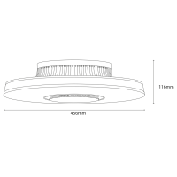 Shada LED Deckenleuchte 800900 mit Luftreiniger, dimmbar, CCT 2700-6500 K, 34 W, 3600 lm, IP20