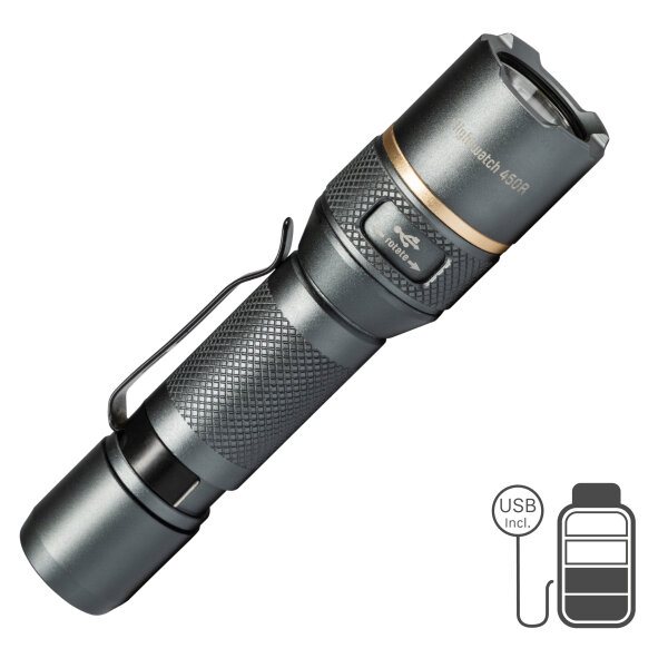 Shada Taschenlampe 700363, 450 lm, IPX7 wasserdicht