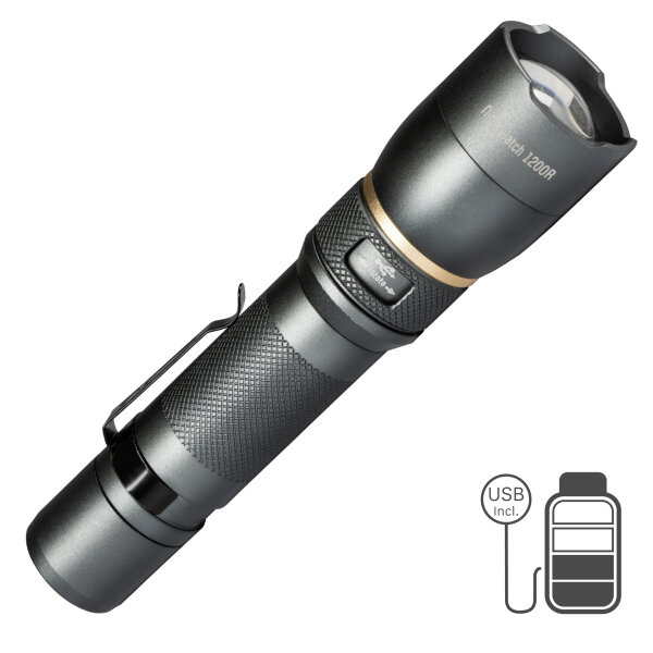 Shada Taschenlampe 700364, 1200 lm, IPX7 wasserdicht