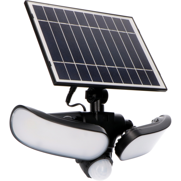 SHADA Solar Außenleuchte - flutlicht 10W 1000lm 5000K IP44  - Sensor - Schwarz  - Botshabelo  I 0300414