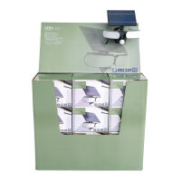 Shada Solar-Flutlicht 300414 Botshabelo Schwarz, 1000 lm, mit Bewegungsmelder
