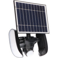 Shada Solar-Flutlicht 300414 Botshabelo Schwarz, 1000 lm, mit Bewegungsmelder