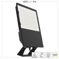 Shada LED Außenfluter 240075 Schwarz, 4000 K, 300 W, 42000 lm