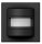 Shada PIR-Sensor-Wandschalter 191123 Schwarz, 180°, 55x55 mm
