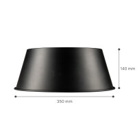 Shada Reflektor S2400545-2 Aluminium, passend zu Artikel 2400545, 90 Grad Abstrahlwinkel, Blendschutz