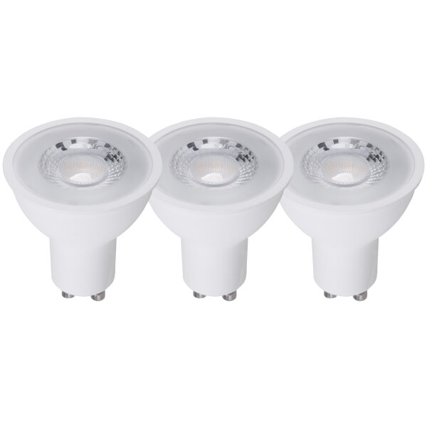 Shada LED SMD Spot MR16 GU10 620312 Mattiert, 3er Sparpack, 4,5 W, Warmweiß 2700 K