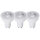 Shada LED SMD Spot MR16 GU10 620312 Mattiert, 3er Sparpack, 4,5 W, Warmweiß 2700 K