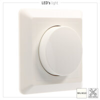 Shada Dimmer Knob 190050 Weiß, 8,5 x 8,5 cm, RAL 9010