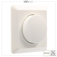 SHADA Dimmer Knob - 8.5 x 8.5cm - Weiß I 0190050