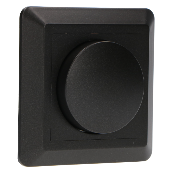 Shada Dimmer Knob 190051 Schwarz, 8,5 x 8,5 cm, mit Rahmen