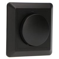 Shada Dimmer Knob 190051 Schwarz, 8,5 x 8,5 cm, mit Rahmen