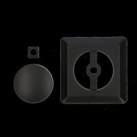 Shada Dimmer Knob 190051 Schwarz, 8,5 x 8,5 cm, mit Rahmen