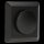 Shada Dimmer Knob 190051 Schwarz, 8,5 x 8,5 cm, mit Rahmen