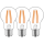SHADA Led Filament Leuchtmittel - Klassisch A60 E27 8W 806lm 2700K Klar 330°  - 3er Sparpack I 0620313