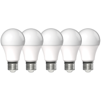 Shada LED SMD Leuchtmittel 620301 Klassisch A60 E27 Opal, 5er Sparpack, Warmweiß, 8,5 W, 806 lm