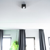 Shada Leuchte ohne Leuchtmittel 2900194 Stahl schwarz, 1x GX53, schwenkbar, IP20